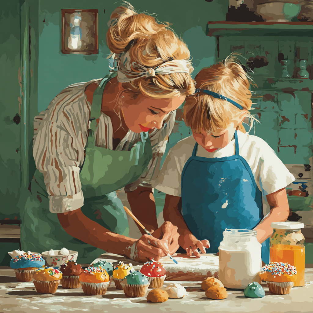 Merry Moments In The Kitchen Number Painting