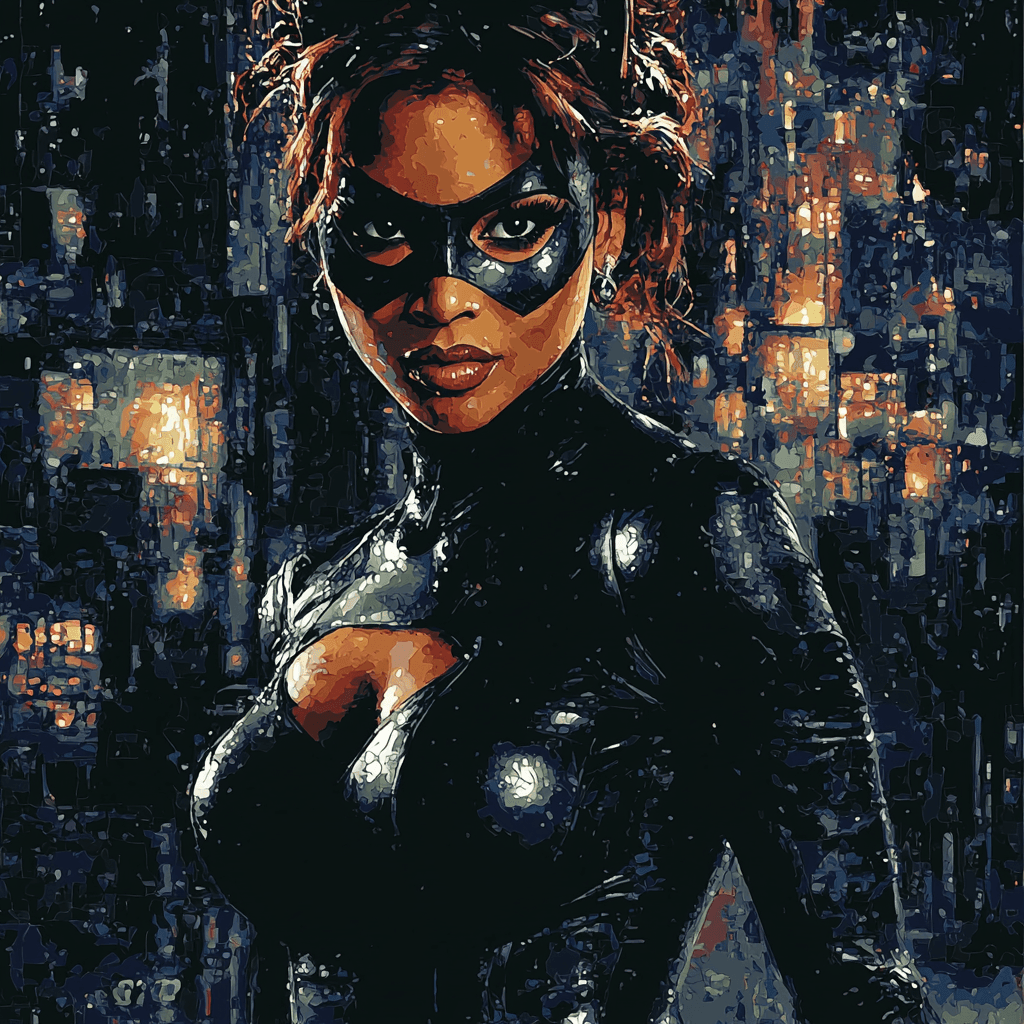 Halle Berry: The Enduring Beauty Of Catwoman Number Painting