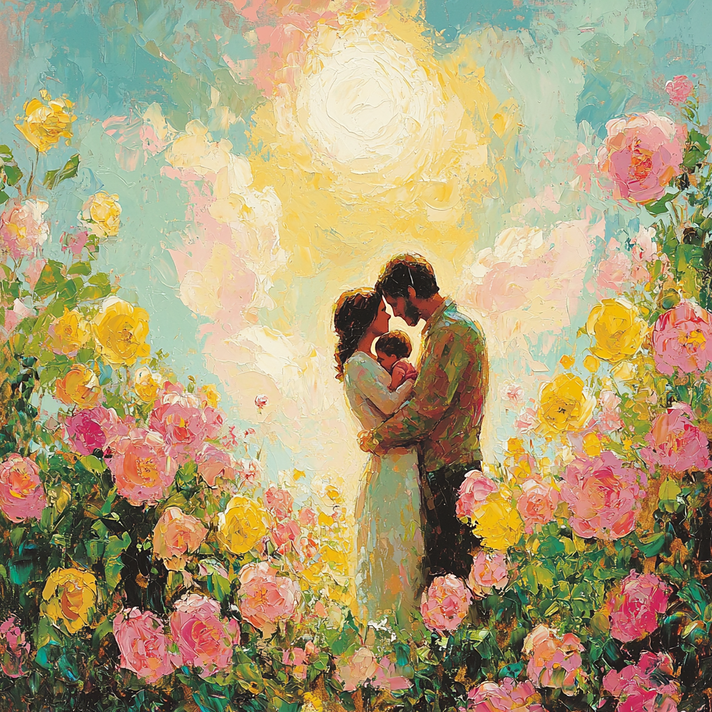 Garden Of Hugs Number Painting