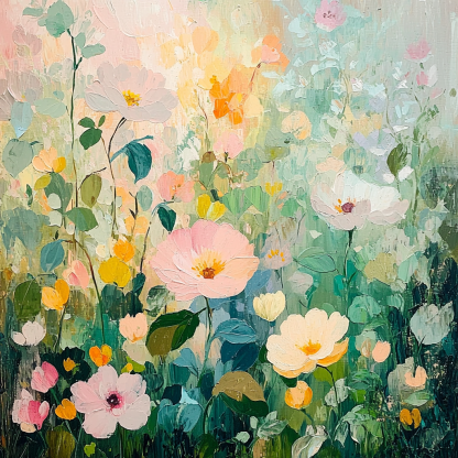 Nandalal Bose Inspired Garden Of Thoughts Paint By Color