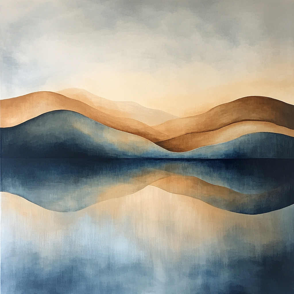 Nandalal Bose Inspired Tranquility In Abstraction DIY Paint By Numbers