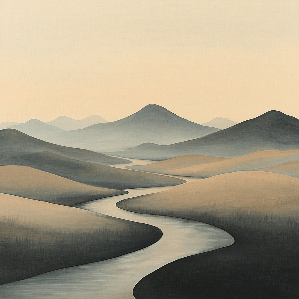 Zhao Mengfu Inspired Ethereal Tranquility Numbered Painting Kits