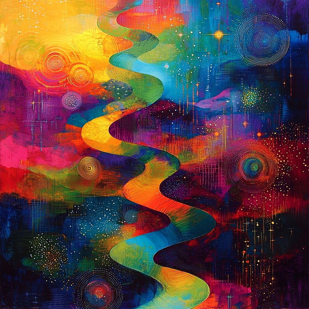 Max Ernst Inspired Celestial Dance Of Forms Numbered Painting Kits