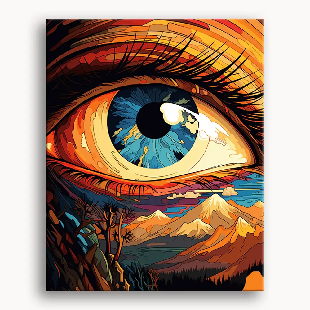 Happy Painting Exclusive DIY Paint by Number Kit Stress Relief Relaxation Toys Beginner Painting Kits Handicrafts with Lions Flowers & Birds Designs