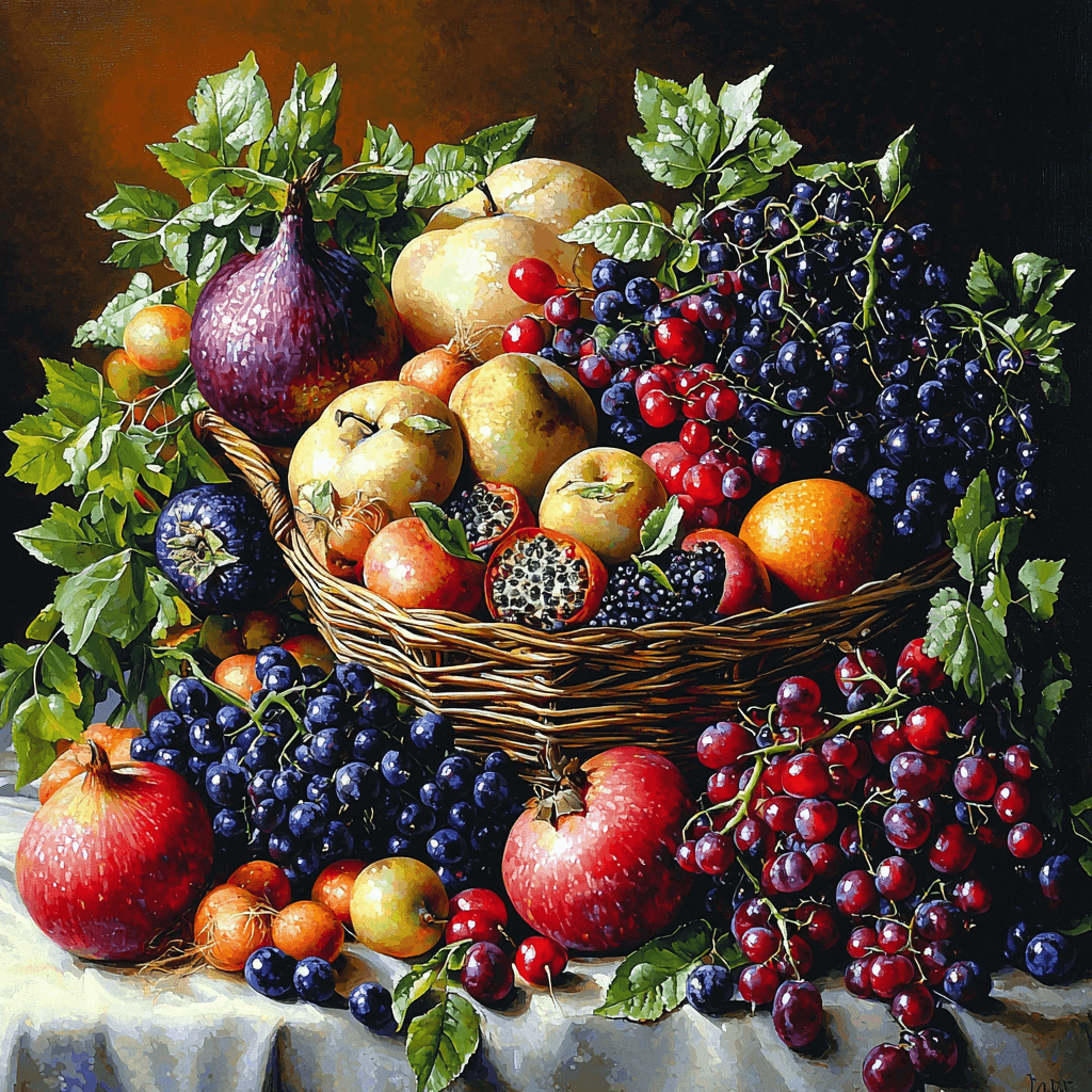 Caravaggio Inspired Harvest Feast Paint By Color