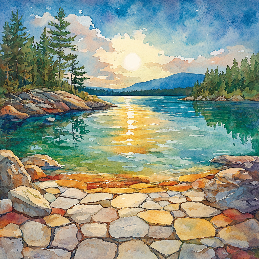 Franklin Carmichael Inspired Autumn Lakeshore Rhythm paint by numbers