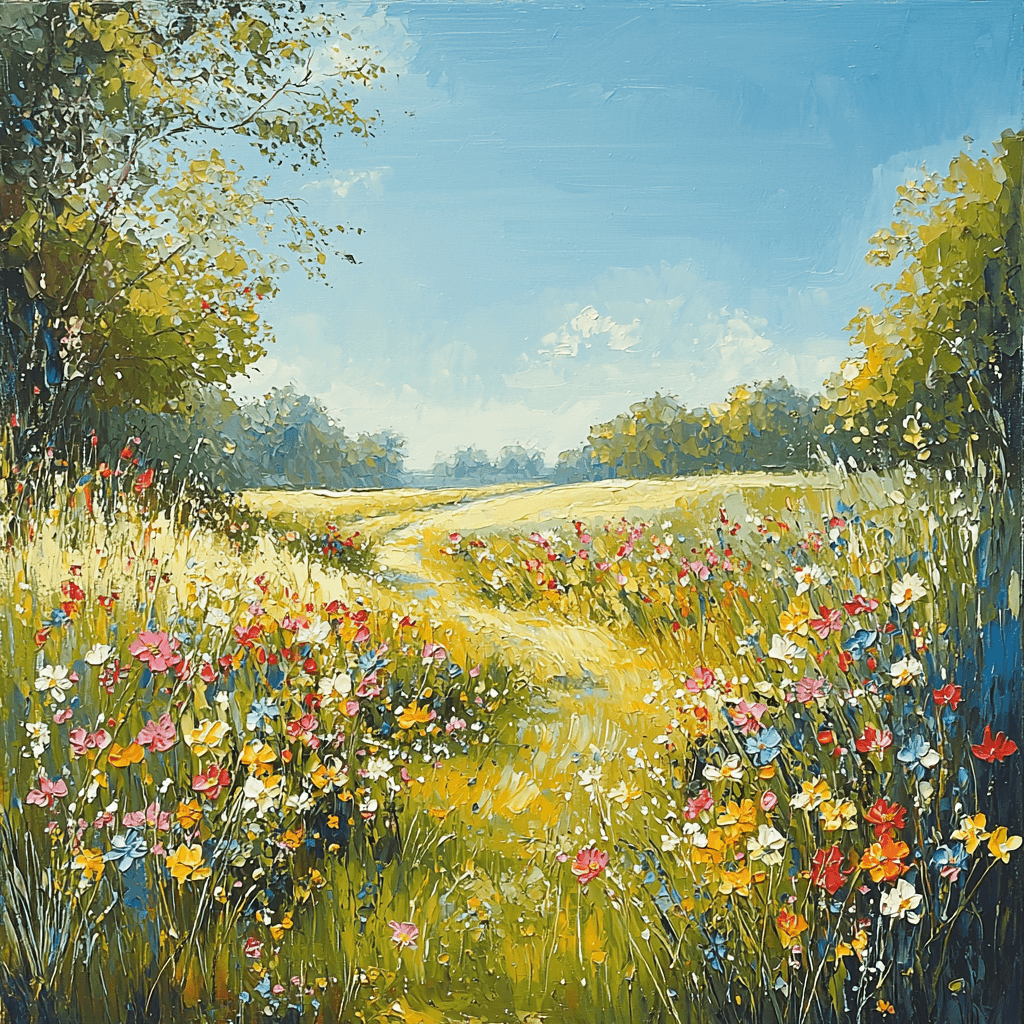 John Constable Inspired Peaceful Meadow Paint By Numbers Kits
