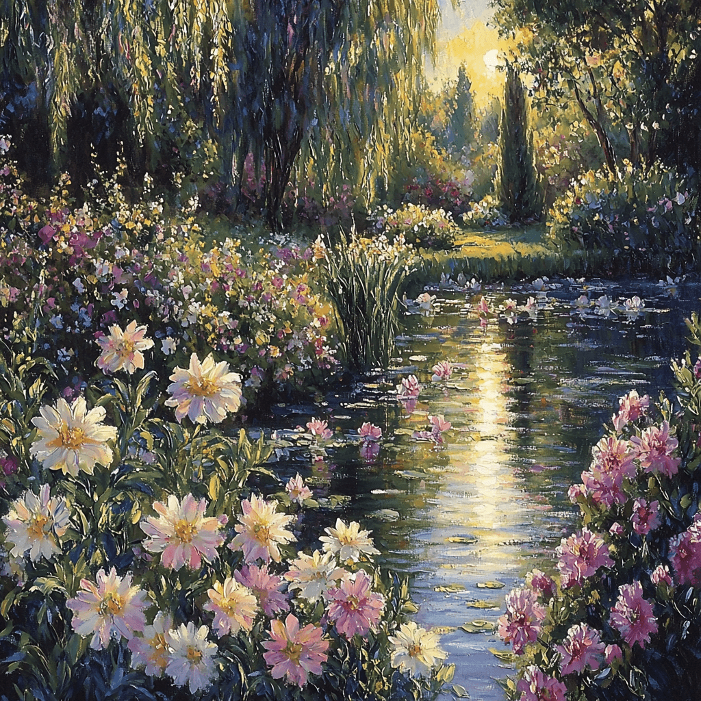 Claude Monet Inspired Monet's Secret Garden Numbered Painting Kits