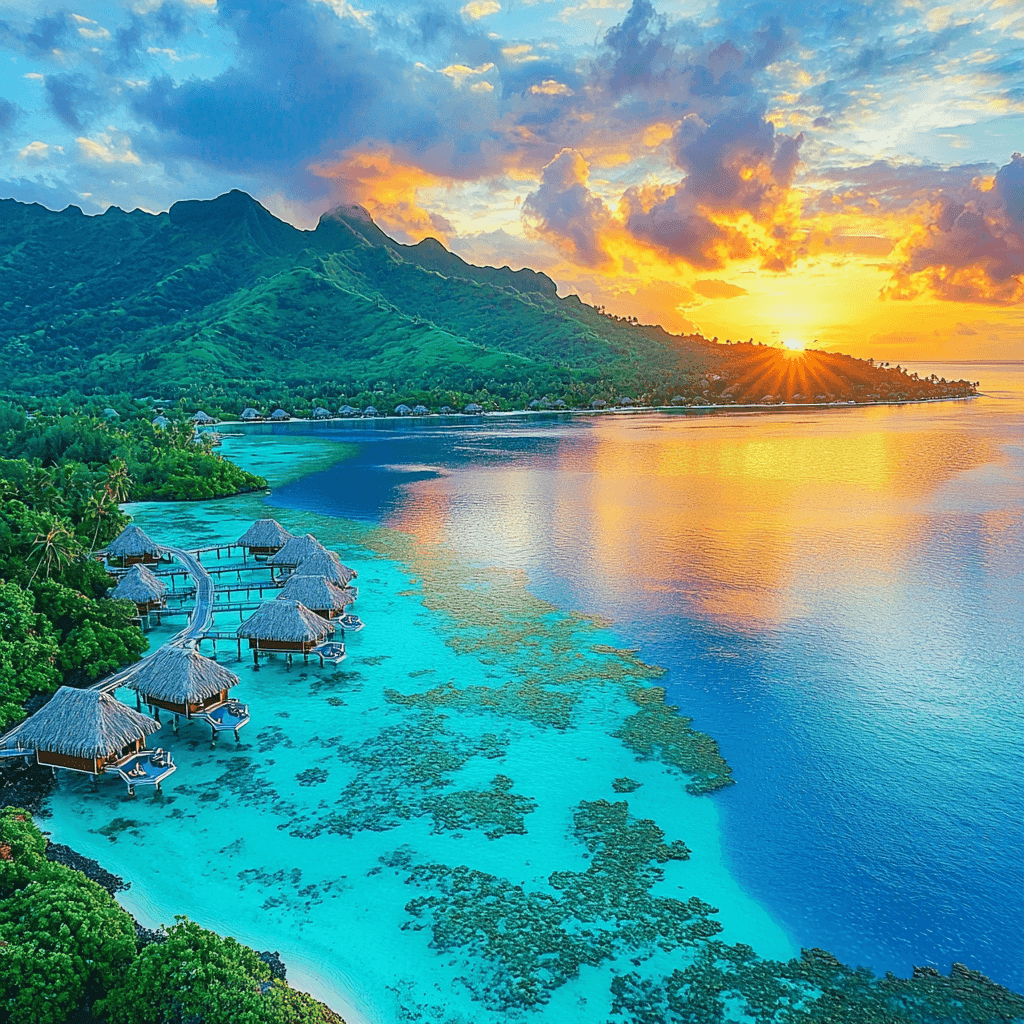 Bora Bora Lagoon Paint By Numbers