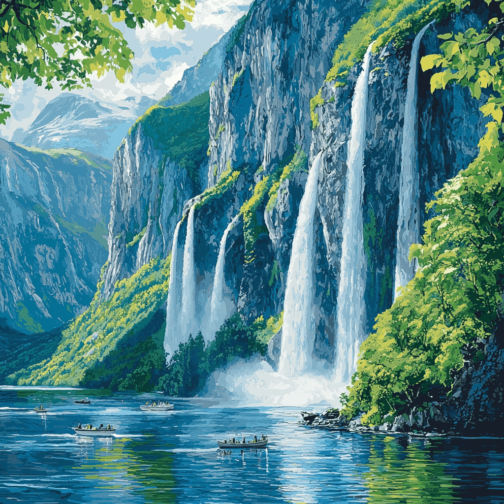 Geirangerfjord - Geiranger Numbered Painting Kits
