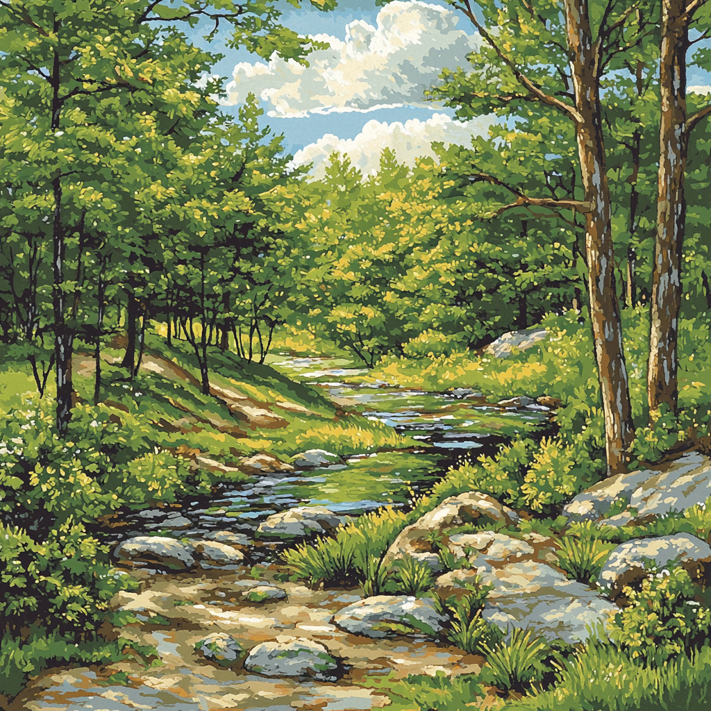 Embraced By Nature Painting Number Kit