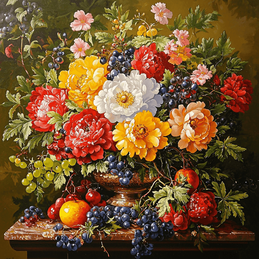 Jan Davidsz. De Heem Inspired Floral Opulence Painting By Numbers Kit
