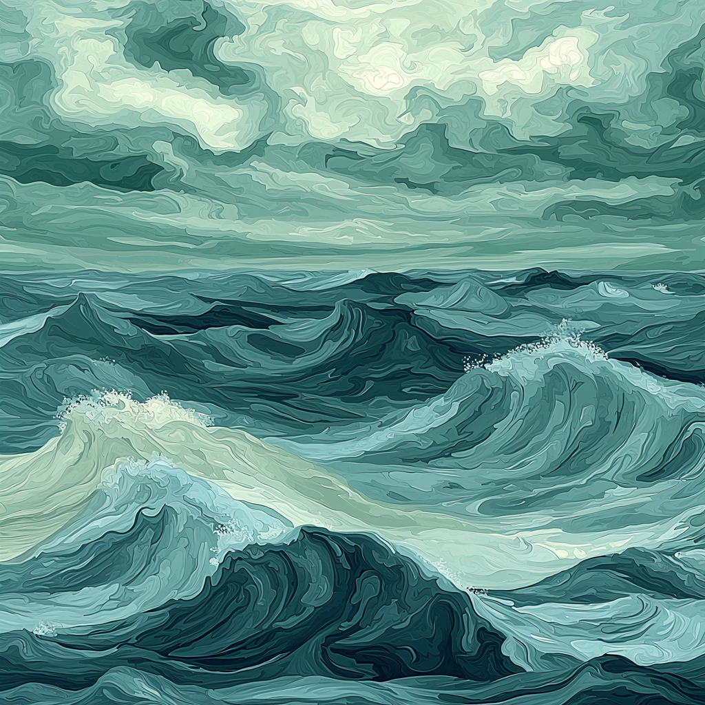 Leonardo Da Vinci Inspired A Symphony Of Waves Paint By Number