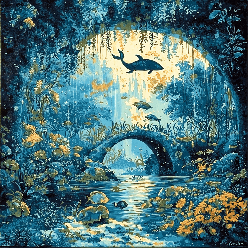 Henri Rousseau Inspired Underwater Symphony Paint By Color