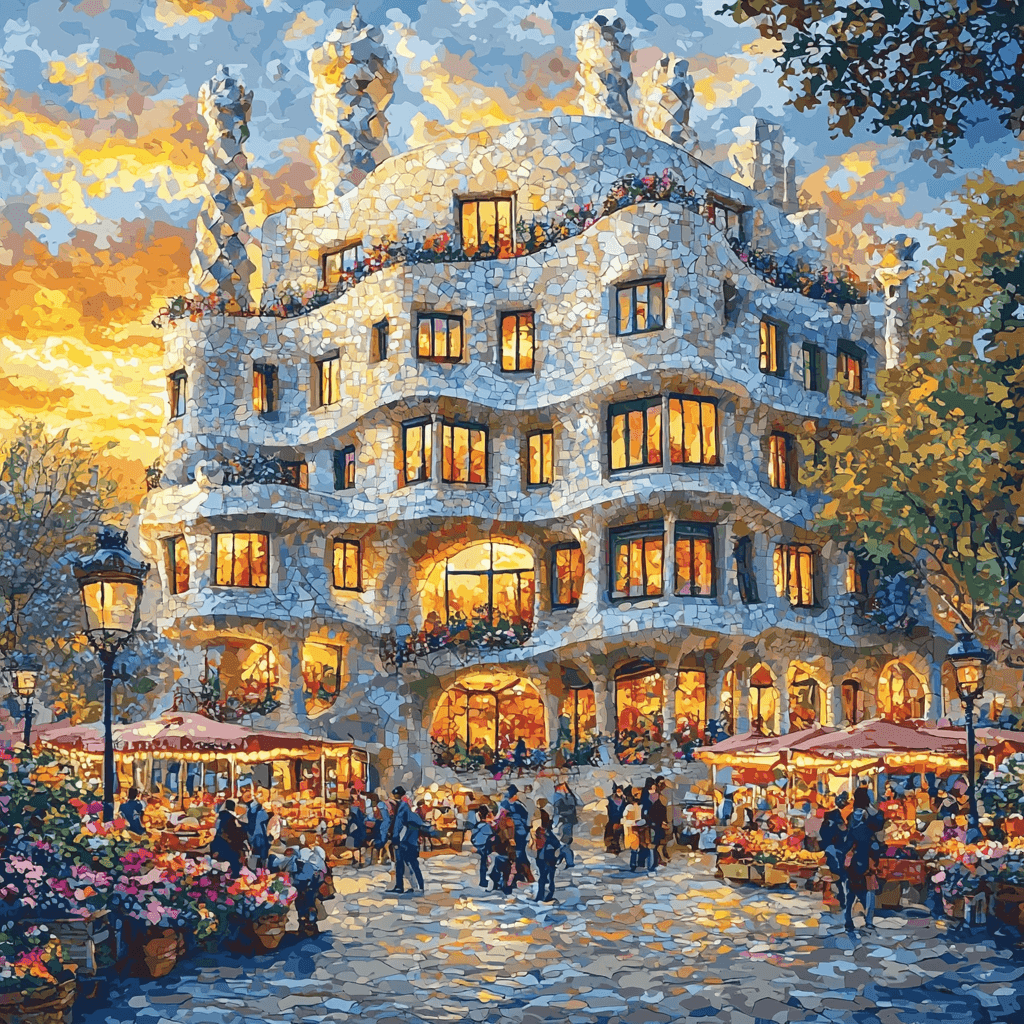 La Pedrera DIY Paint By Numbers