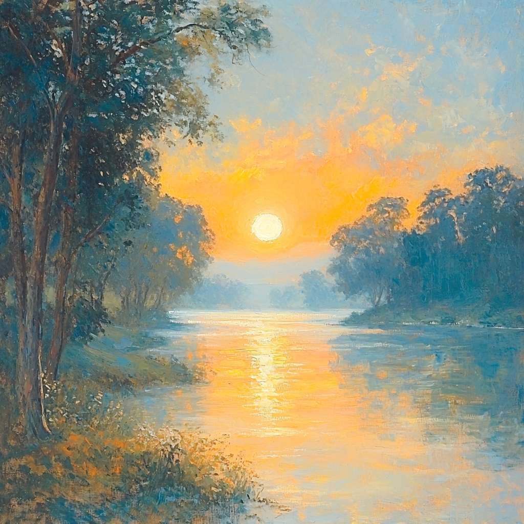 Edgar Degas Inspired Soft Glows Of Sunrise Painting By Numbers Kit