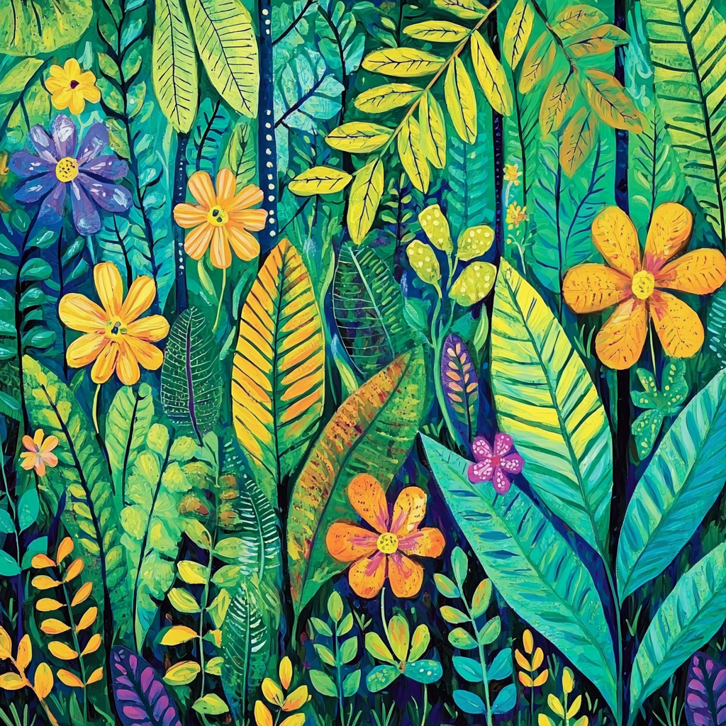 Frida Kahlo Inspired Heart Of The Forest Paint By Numbers Kits