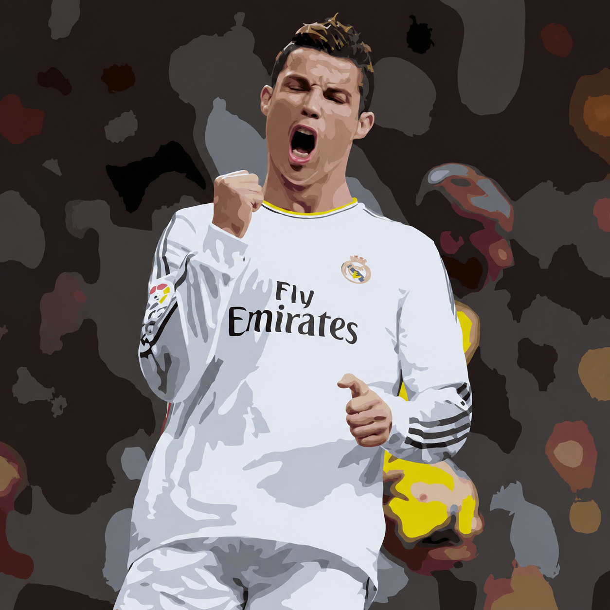 FIFA 2026 Iconic Ronaldo Canvas Paint By Numbers