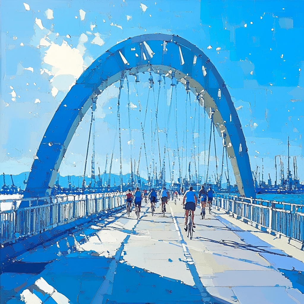 Harbor Bridge Walk Auckland New Zealand Number painting