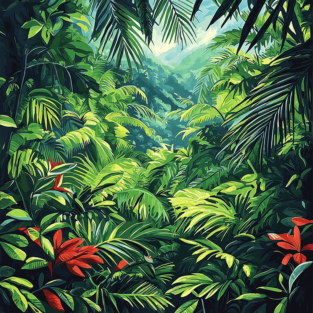 Frida Kahlo Inspired Lush Jungle Paint By Color