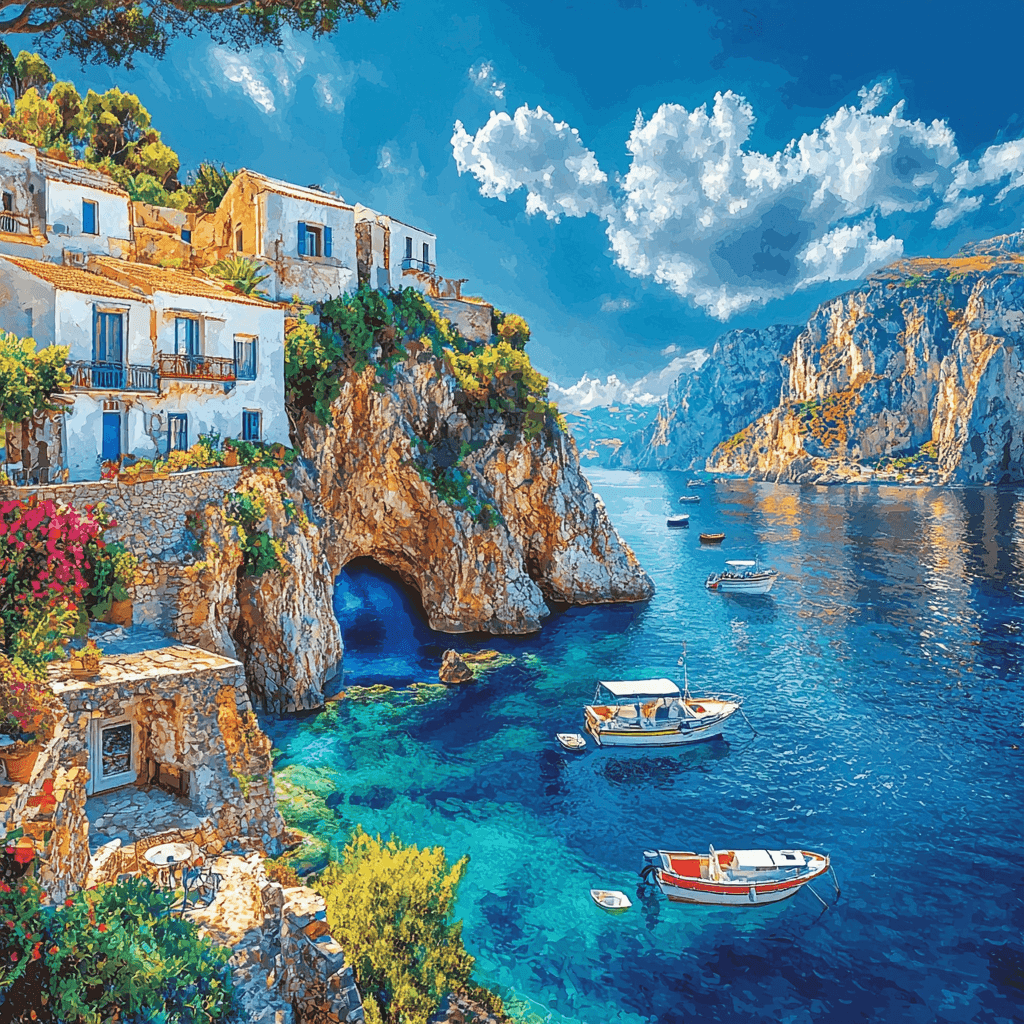 Capri Island Paint By Color