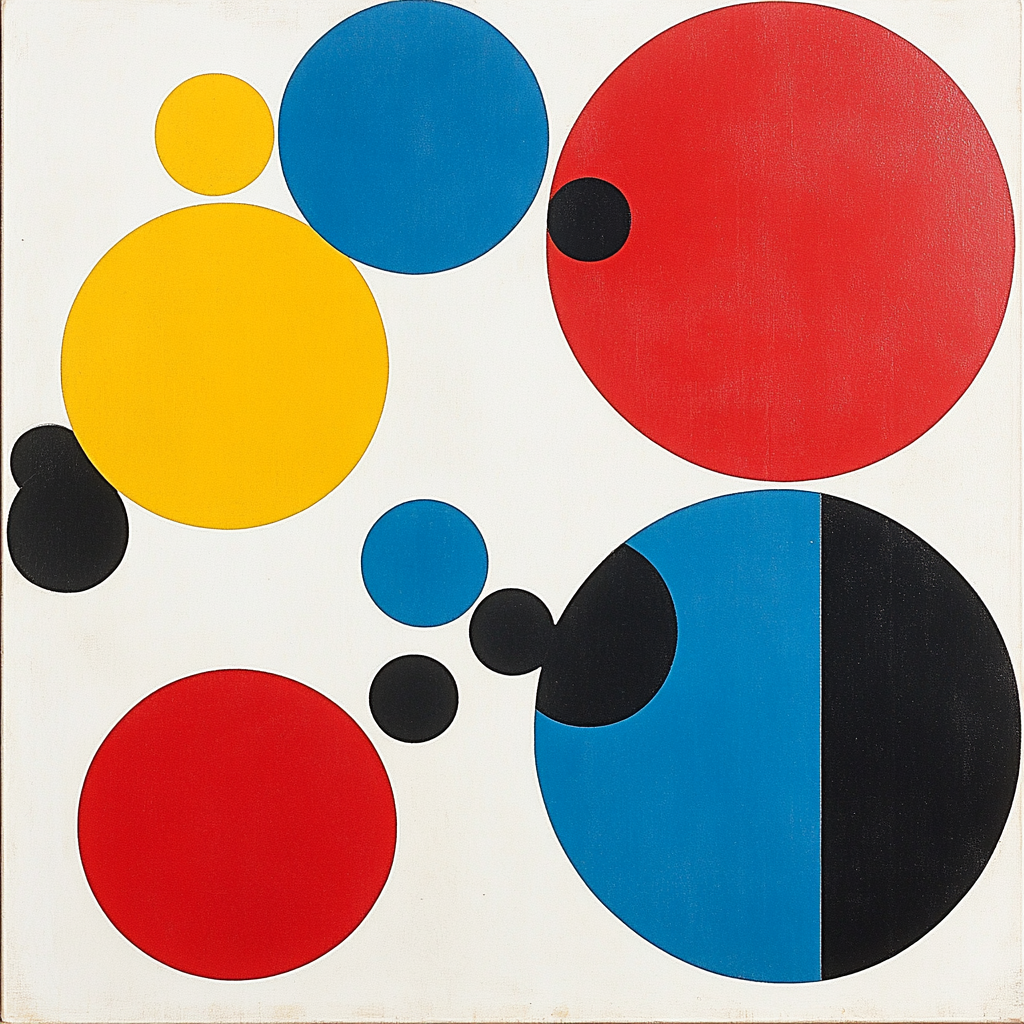 Kazimir Malevich Inspired Rhythmic Abstraction paint by number