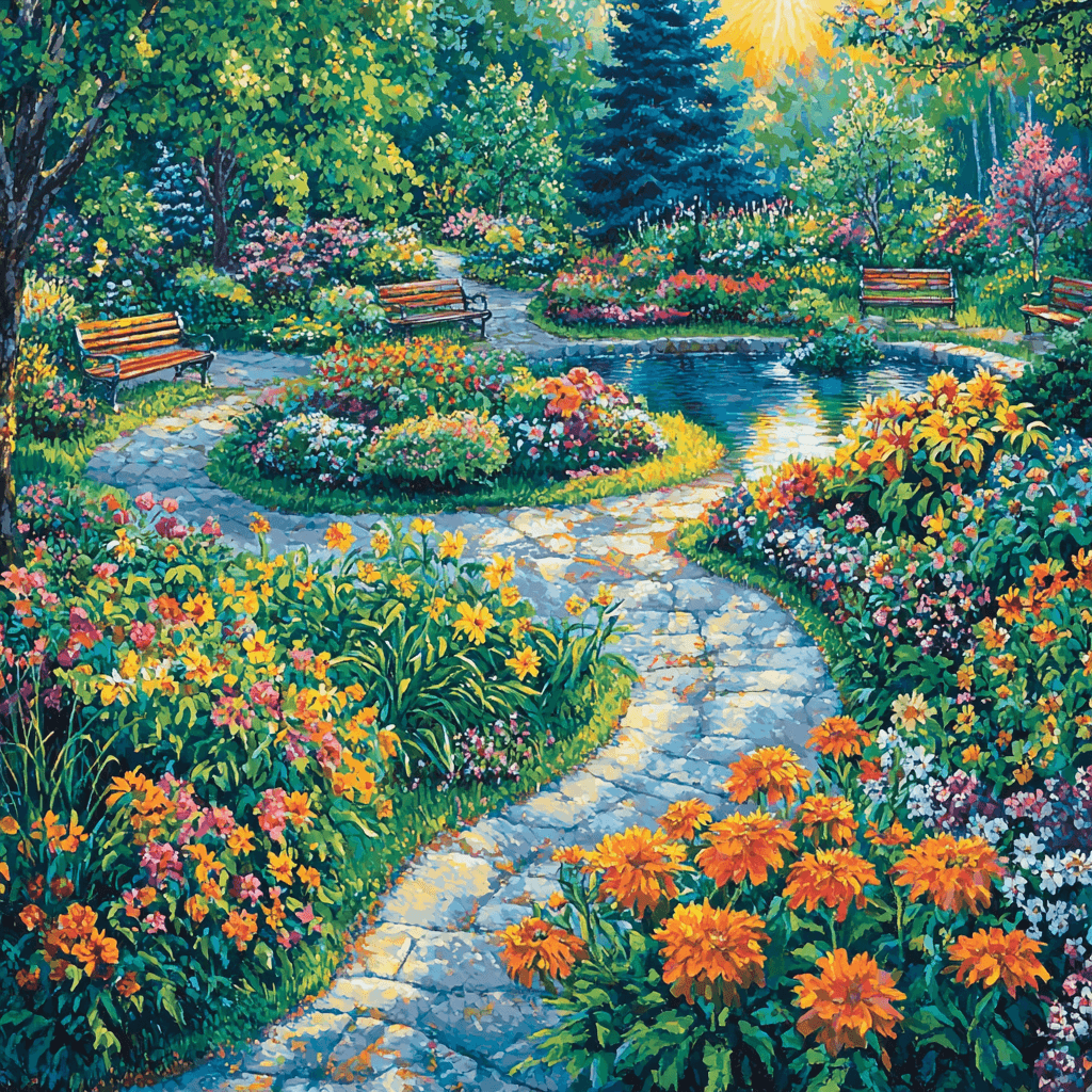 Bonn Botanical Gardens Paint By Number