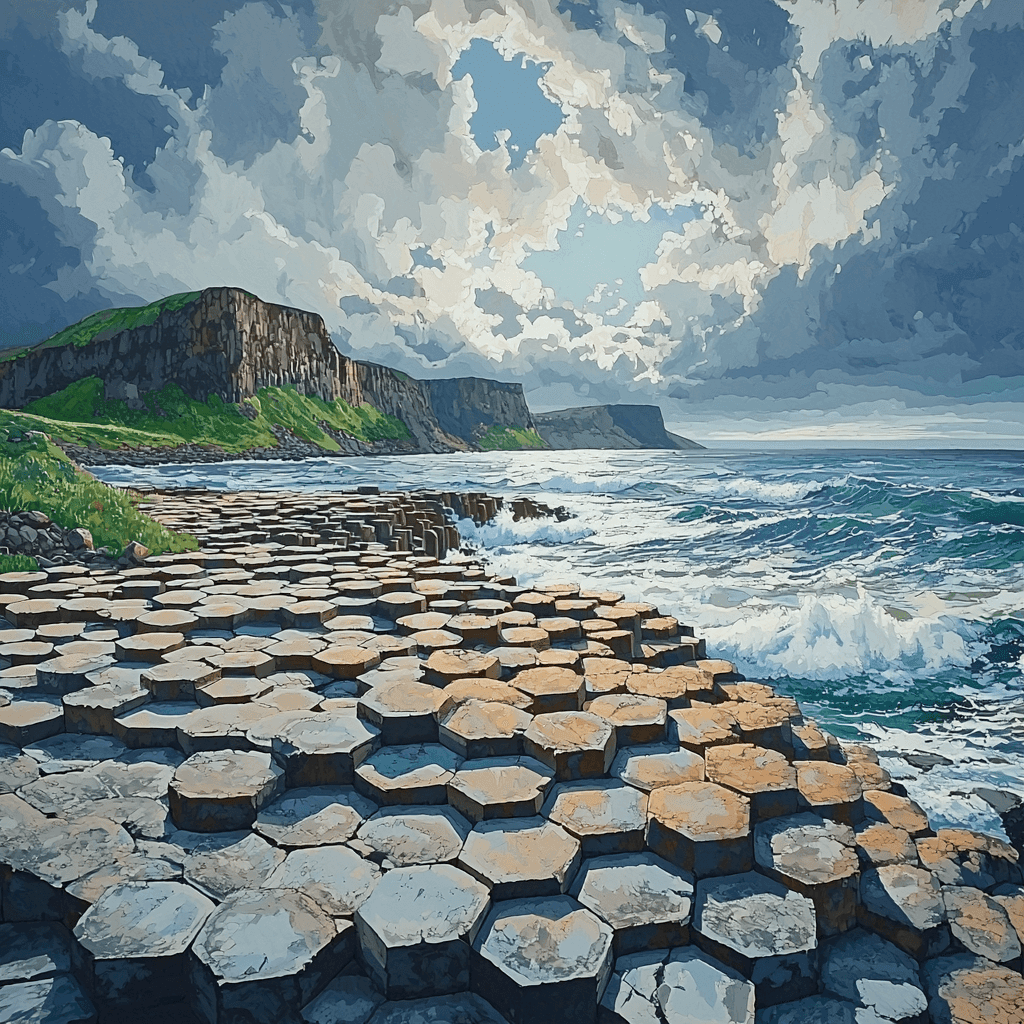 Giant's Causeway - County Antrim Paint By Color