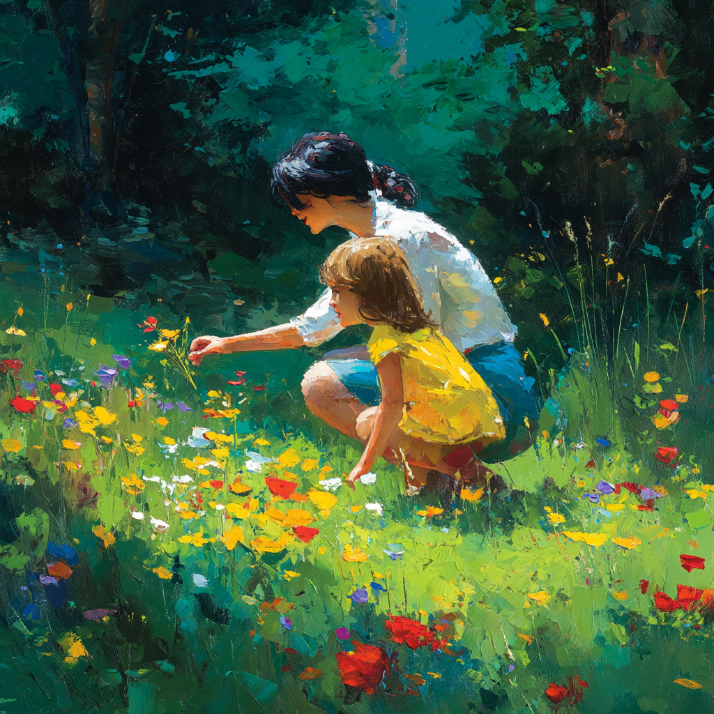 A Mother’s Love In Full Bloom Paint By Number