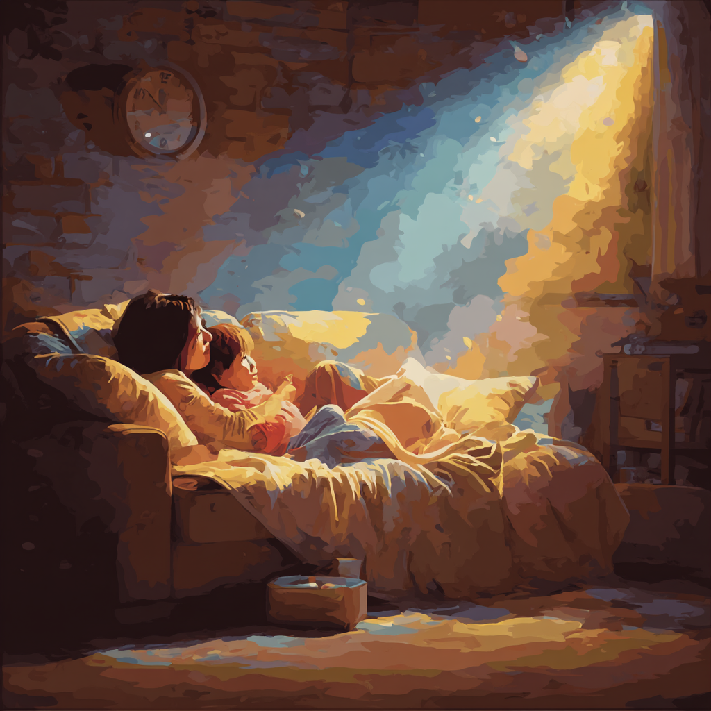 A Cozy Family Night Painting By Numbers Kit