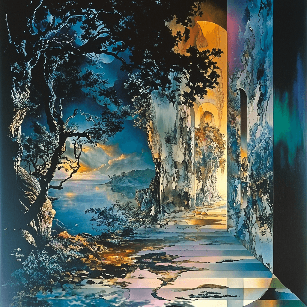 Salvador Dali Inspired Dali's Mystical Metamorphosis Numbered Painting Kits