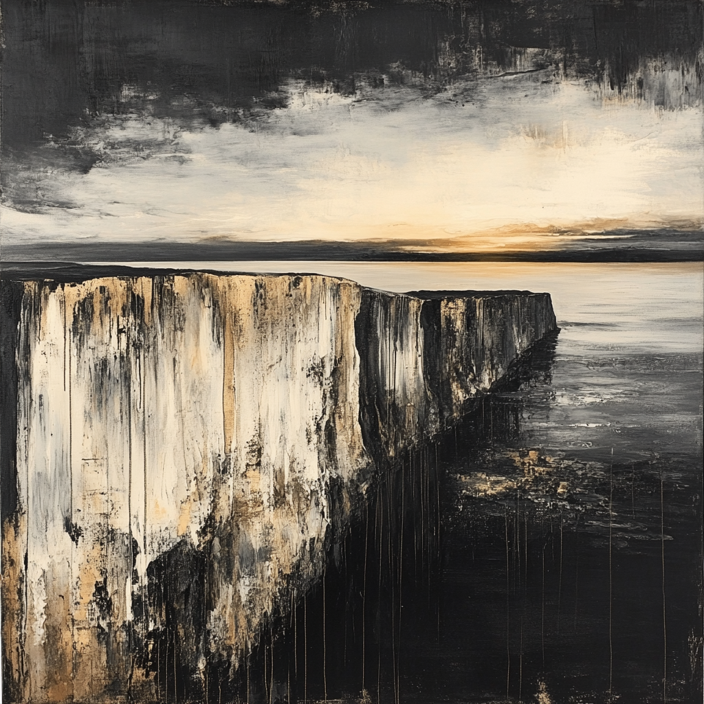 Francisco Goya Inspired Ashen Cliff With Ominous Horizon Painting by numbers kit