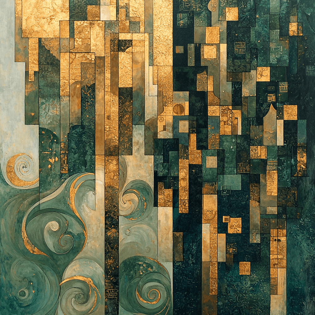 Gustav Klimt Inspired Golden Whisper Paint By Numbers