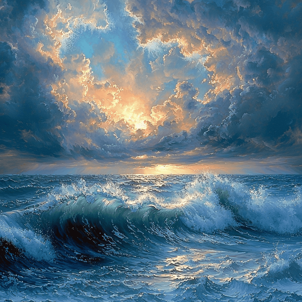 Rembrandt Inspired Baroque Ocean Majesty - DIY Painting By Numbers Kit