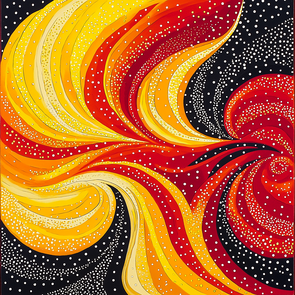 Yayoi Kusama Inspired Visionary Swirls DIY Paint By Numbers