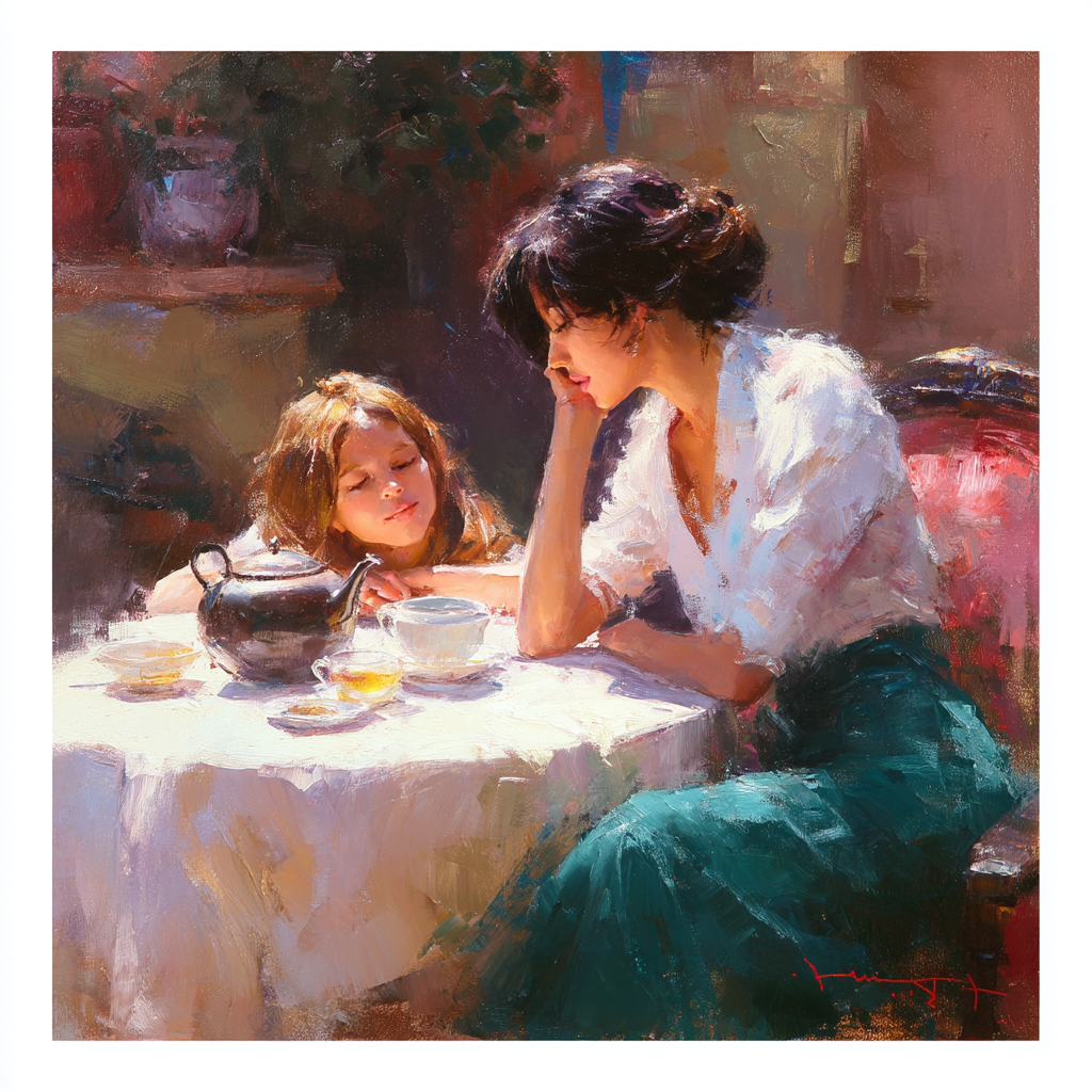 Heartfelt Morning Tea Numbered Painting Kits