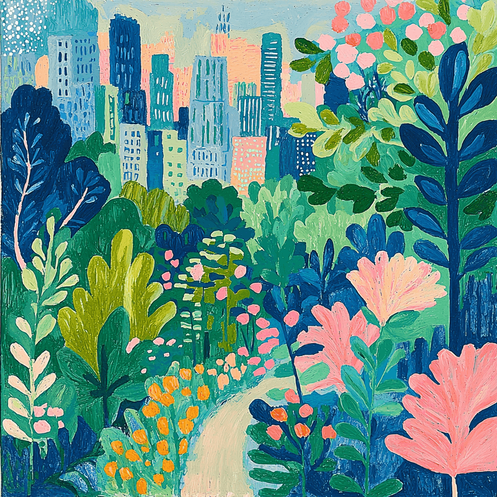 Henri Matisse Inspired Breezy Urban Jungle DIY Paint By Numbers