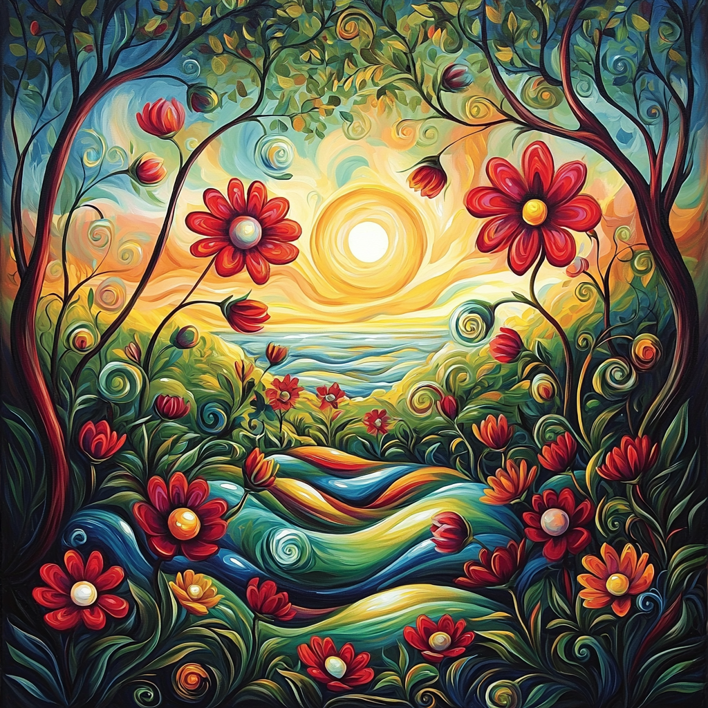 Salvador Dalí Inspired Surreal Floral Dance Painting By Numbers Kit