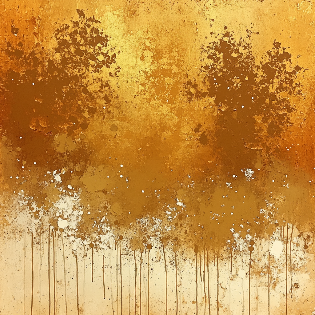 Jackson Pollock Inspired Autumnal Drift Web Numbered painting kits