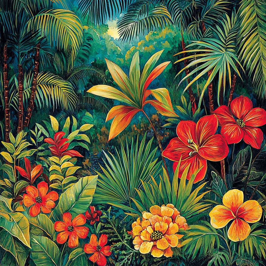 Frida Kahlo Inspired Tropical Fusion Paint By Numbers Art