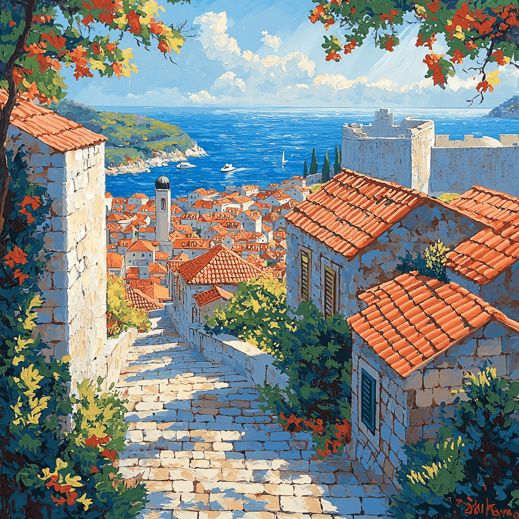 Old City Of Dubrovnik Paint By Numbers