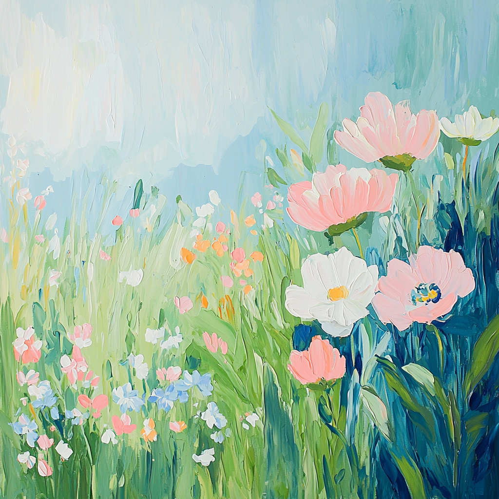Monet Inspired Gentle Spring Meadows DIY Paint By Numbers