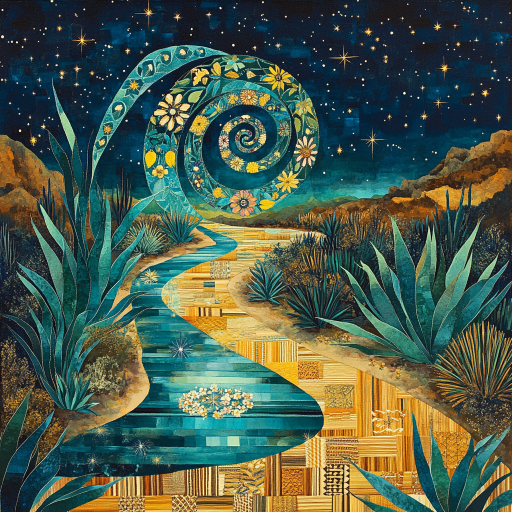 Frida Kahlo Inspired Agave Moon Healing Numbered painting kits