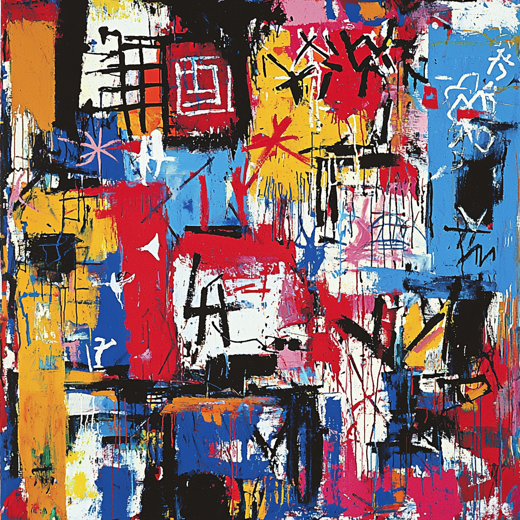 Jean-Michel Basquiat Inspired Coded Connections Paint By Numbers