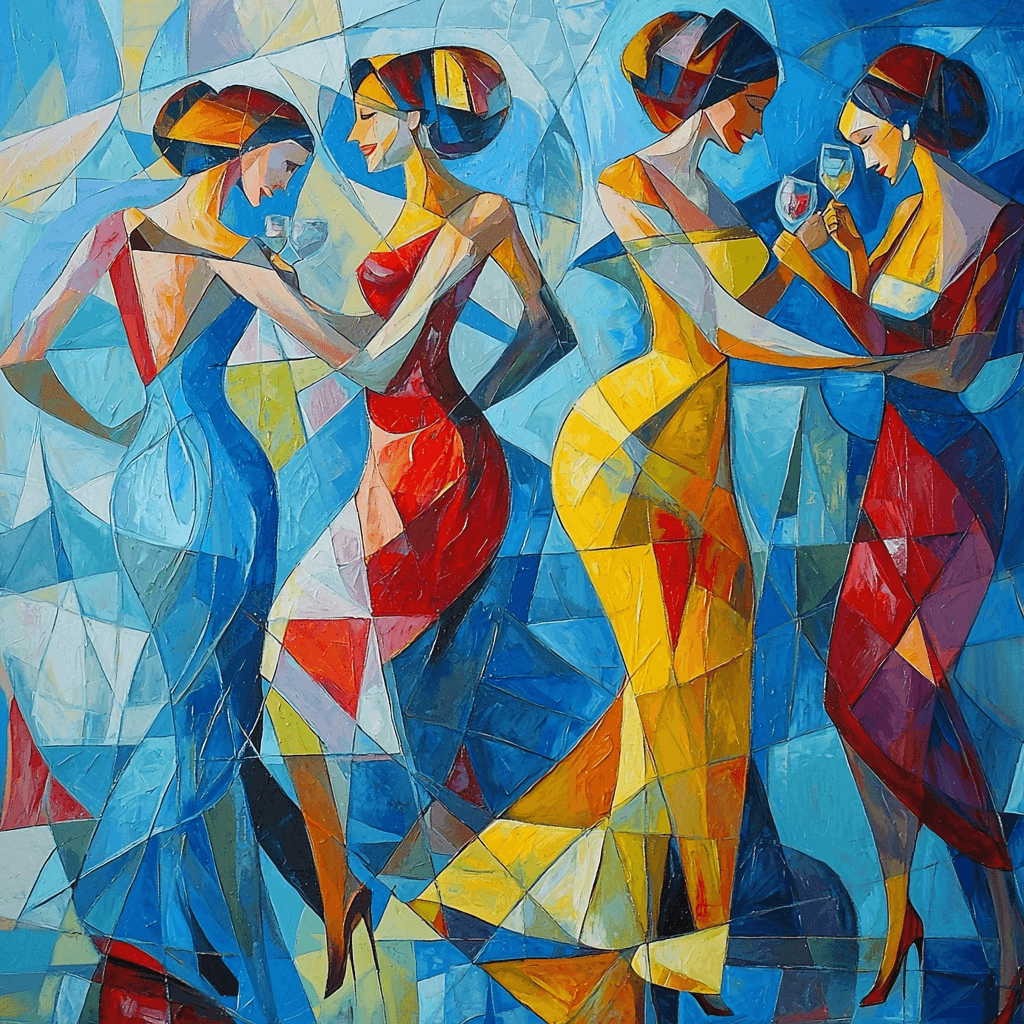 Pablo Picasso Inspired Friends Forever DIY Paint By Numbers