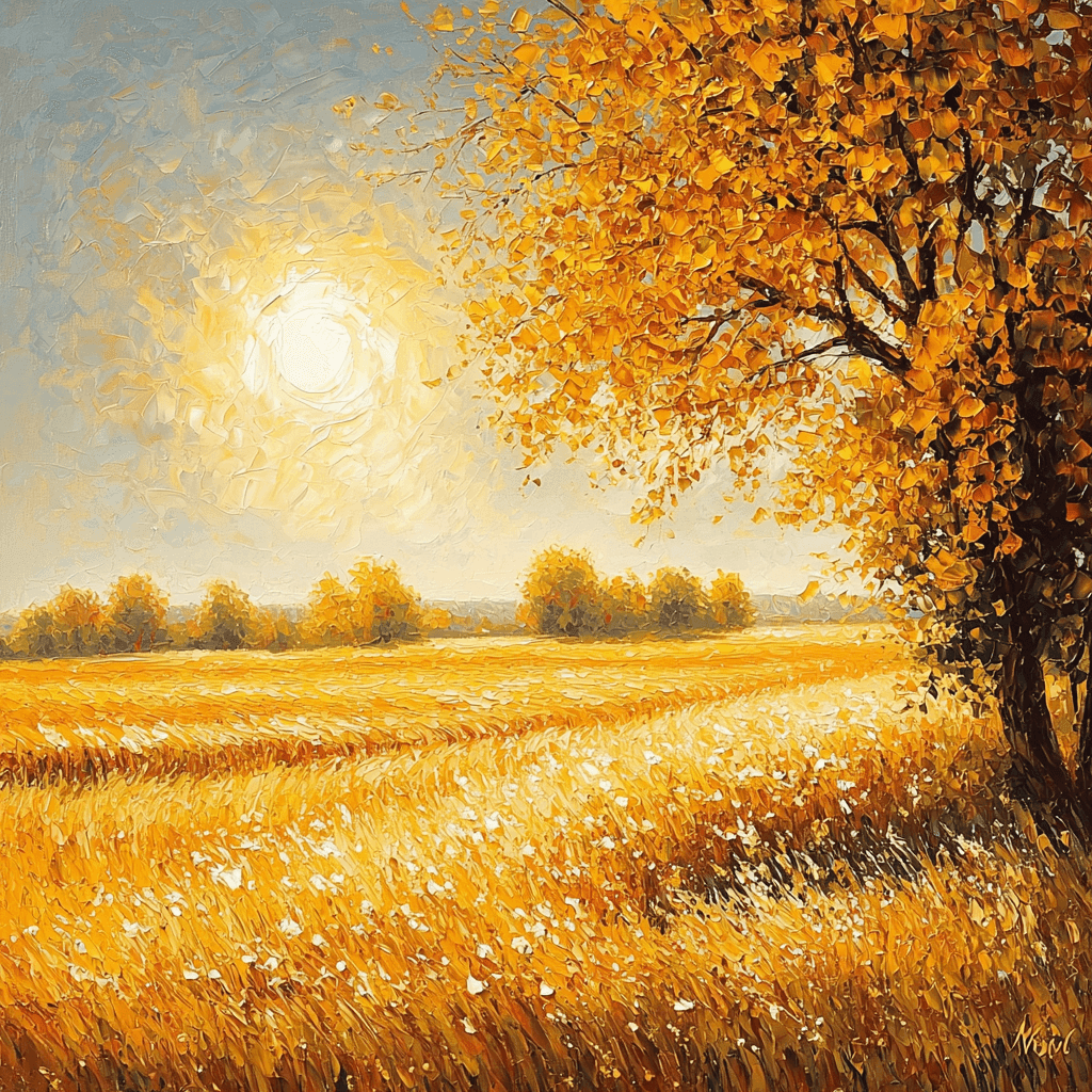 Claude Monet Inspired Fields Of Gold Paint By Color