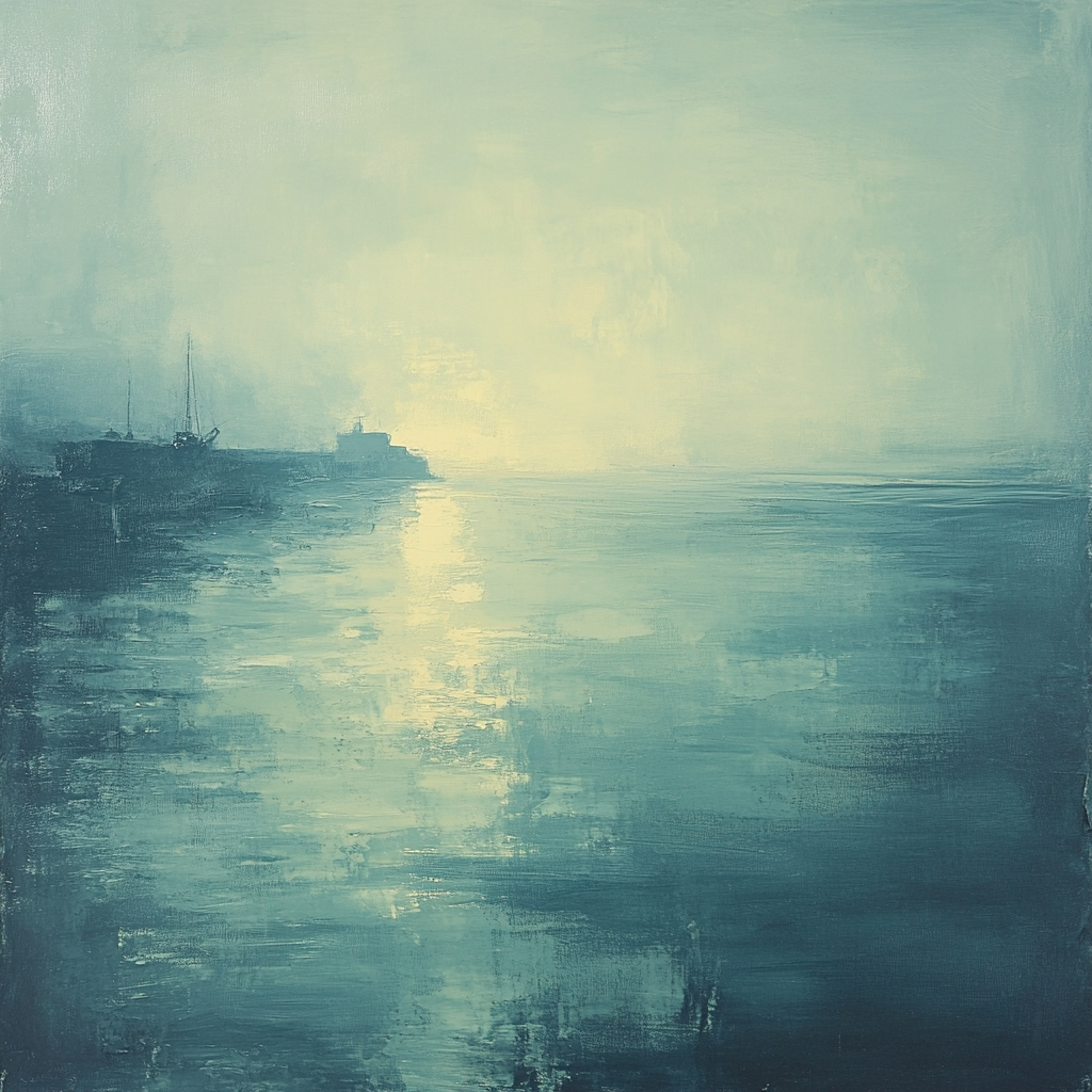 Edgar Degas Inspired Harbor Mist Symphony Painting by numbers kit