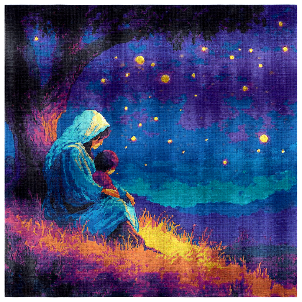 A Mother’s Love Under The Stars Paint By Numbers