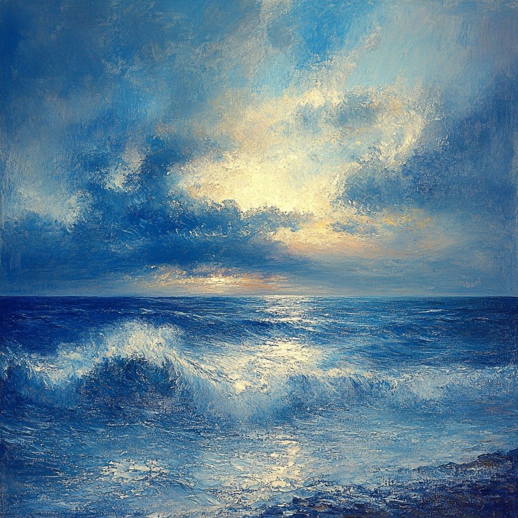 Turner Inspired Stormy Sea Numbered painting kits