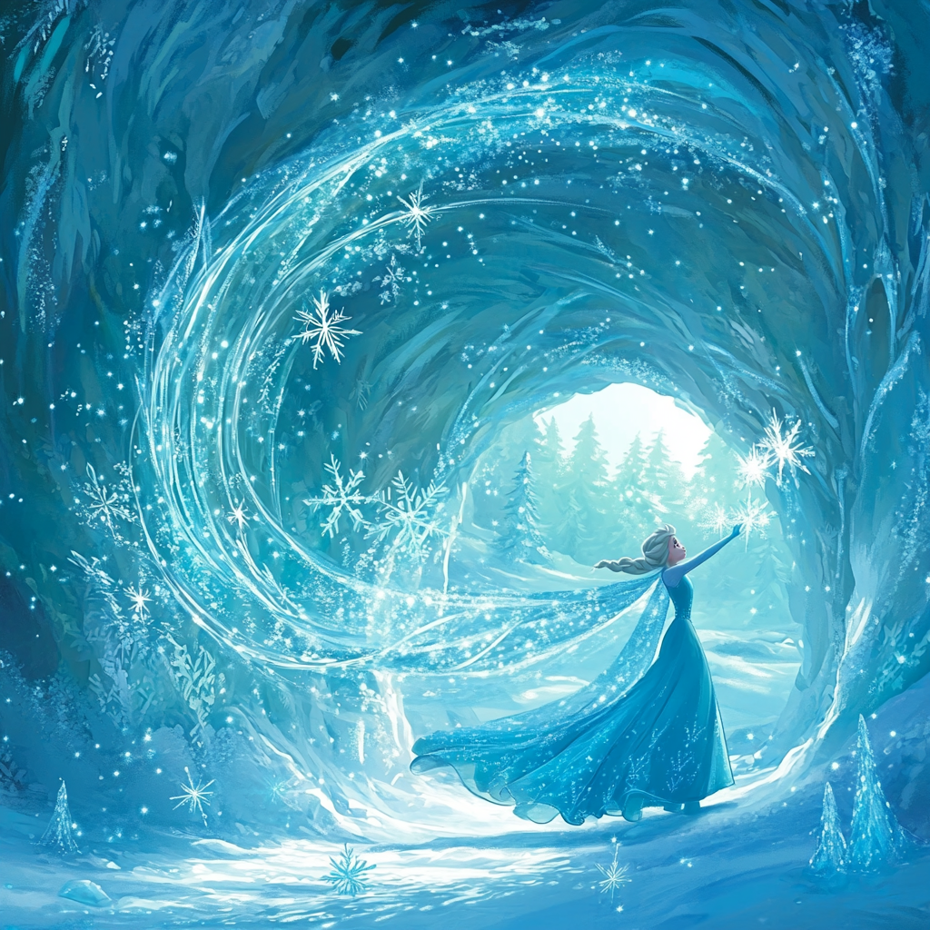 Elsa Glacial Light Quest DIY paint by numbers